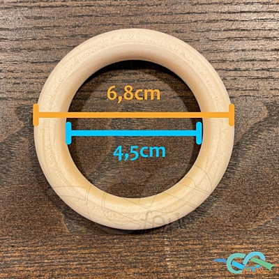 Dřevěný kroužek 7 cm